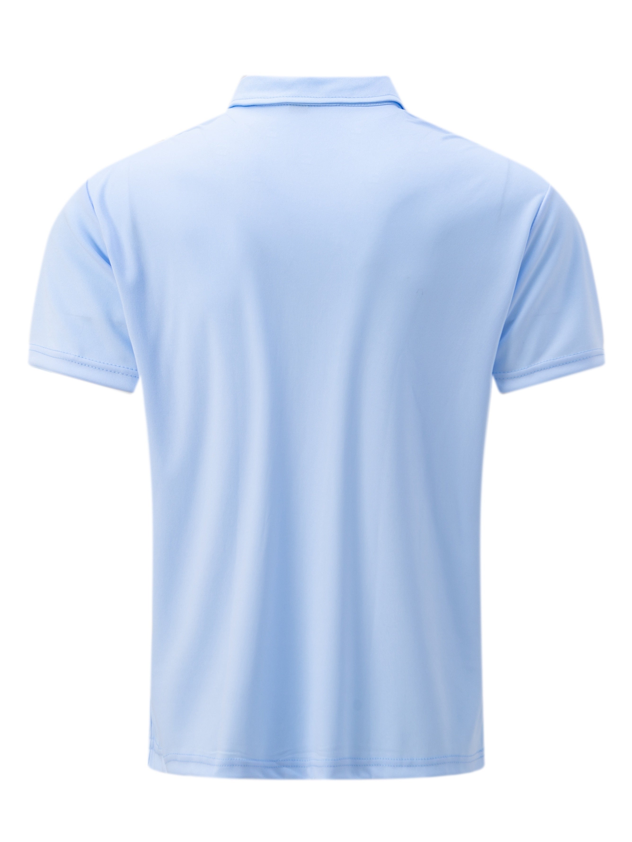 Polo de golf respirant, coupe standard, avec poche zippée sur la poitrine, col en V, manches courtes, pour l'été, vêtements pour hommes