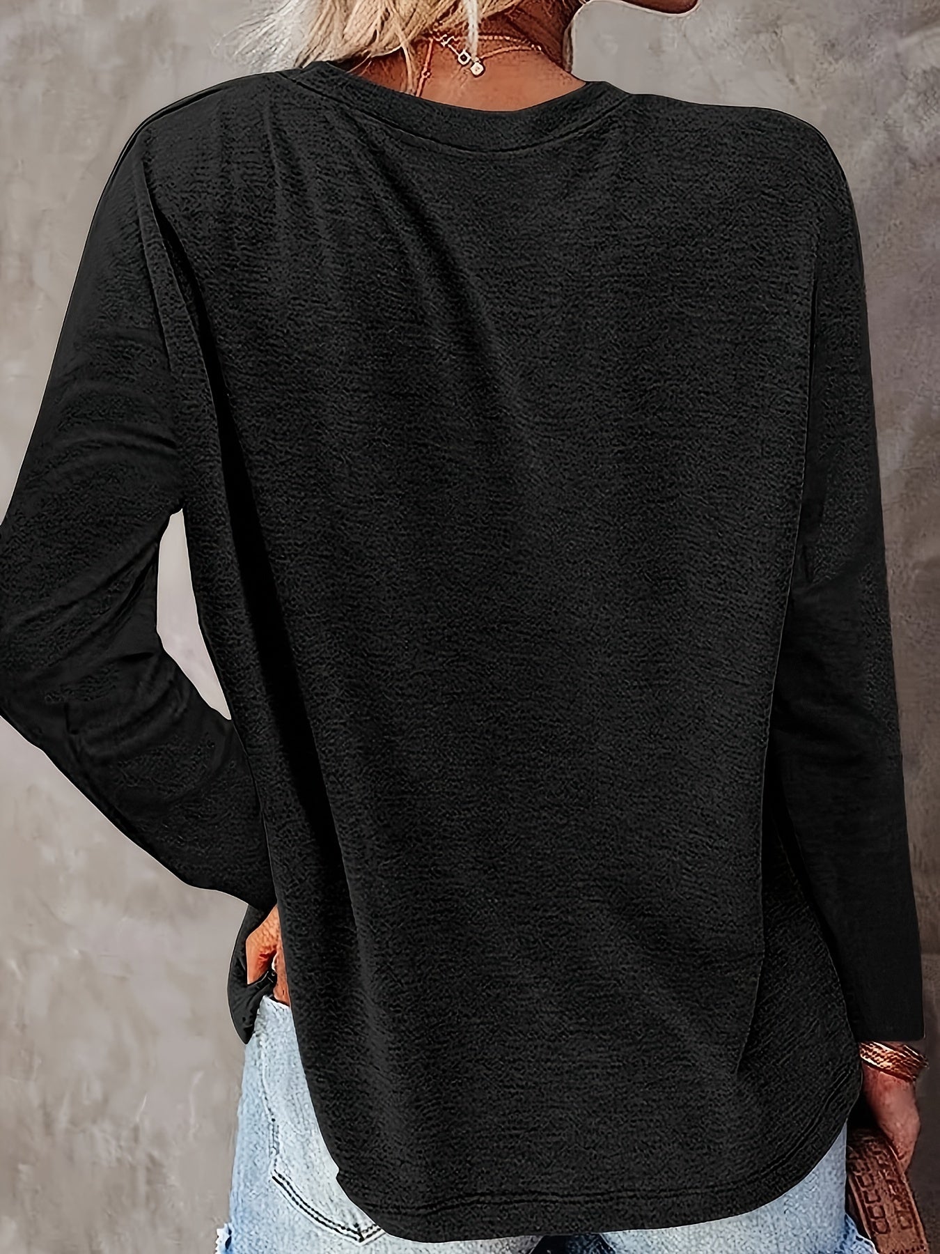 Sweat-shirt ras du cou à imprimé libellule, sweat-shirt décontracté à manches longues pour le printemps et l'automne, vêtements pour femmes