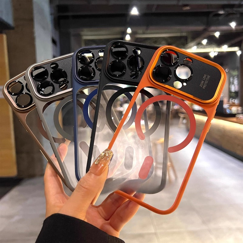 Coque magnétique transparente pour iPhone 17/17 Pro Max, 16 PM, protection ultra-transparente avec bords souples - Protection intégrale ultra fine, design anti-chute, compatible avec Air 17, 15, 14 et 13 (unisexe), coque antichoc.