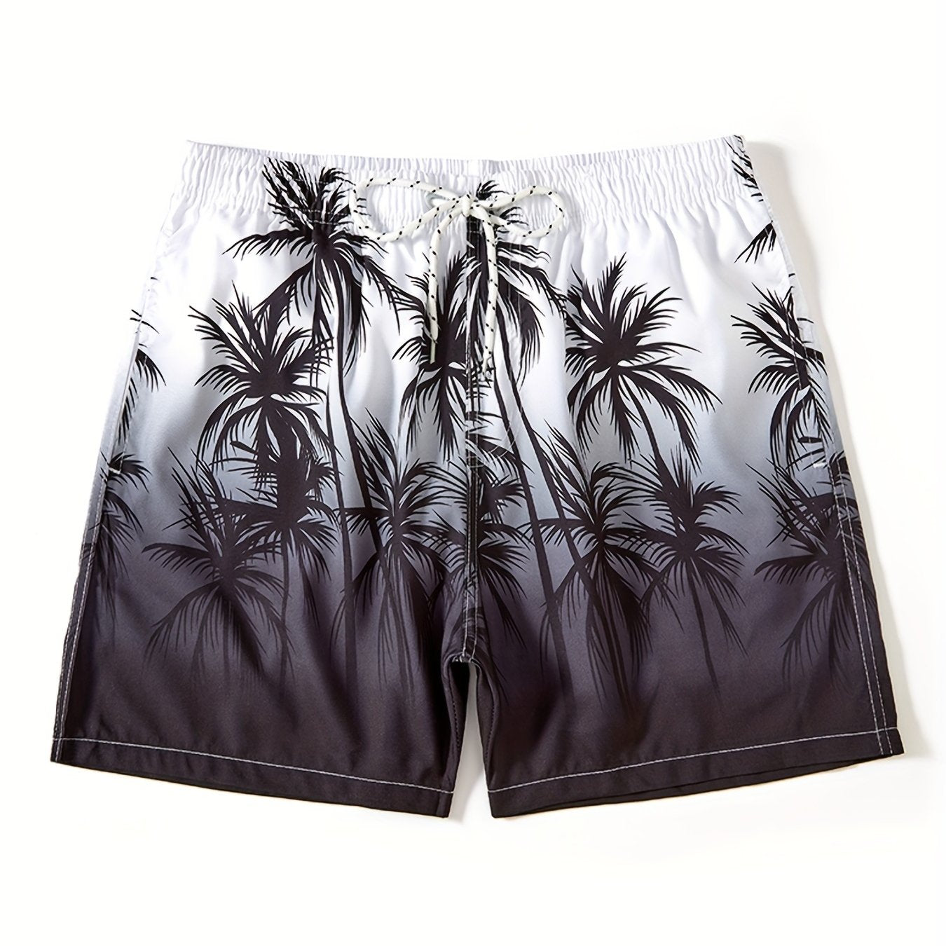 Maillot de bain imprimé cocotier pour homme, séchage rapide, cordon de serrage, pour la plage, l'été, la piscine