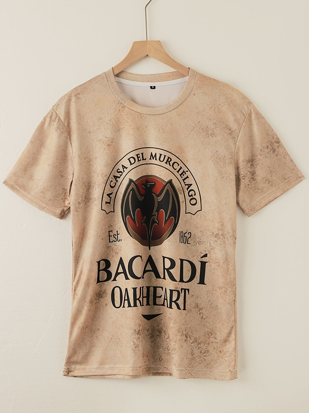 T-shirt homme à imprimé chauve-souris, confortable, imprimé 3D, légèrement extensible, col ras du cou, manches courtes, pour l'été et l'extérieur, vêtements pour hommes, cadeaux pour la fête des pères 2023 pour Halloween