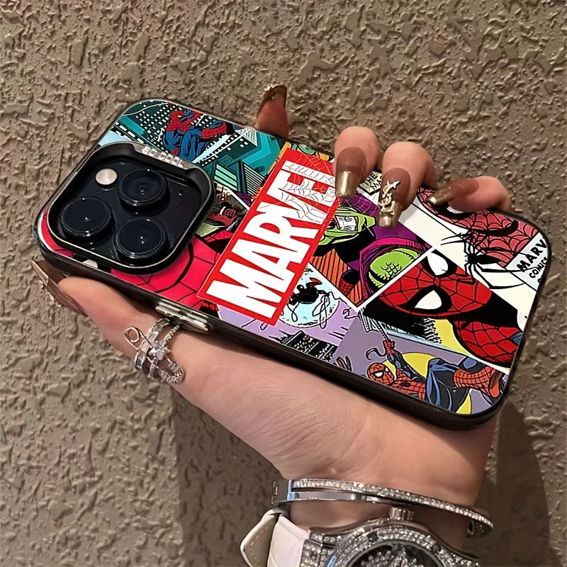 1 coque de luxe Spider-Man pour smartphone - Protection intégrale de haute qualité et absorption des chocs ultra-fine pour iPhone 12, 13 Pro Max/Plus/Pro. Cadeau idéal pour Pâques, un anniversaire ou la Saint-Valentin.