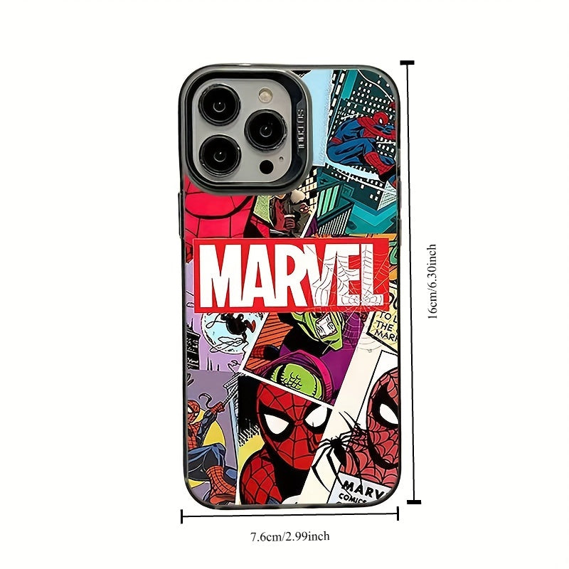 1 coque de luxe Spider-Man pour smartphone - Protection intégrale de haute qualité et absorption des chocs ultra-fine pour iPhone 12, 13 Pro Max/Plus/Pro. Cadeau idéal pour Pâques, un anniversaire ou la Saint-Valentin.