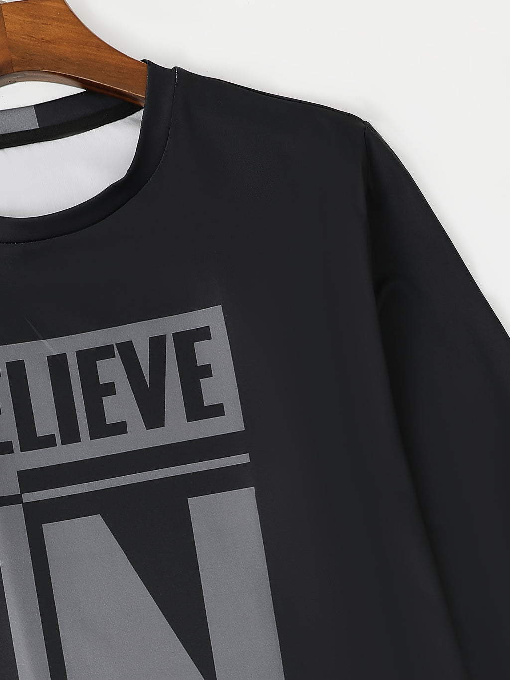 Ensemble 2 pièces pour homme, t-shirt ras du cou à manches longues et sweat-shirt à cordon de serrage, style jogging, pour l'hiver et l'automne. Vêtements pour homme