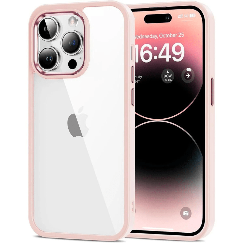 Coque pare-chocs Impact Chrome conçue pour iPhone 16, 16 Plus, 16 Pro, 16 Pro Max, pare-chocs élégant, défense ultime, bouclier léger, protection contre les chutes