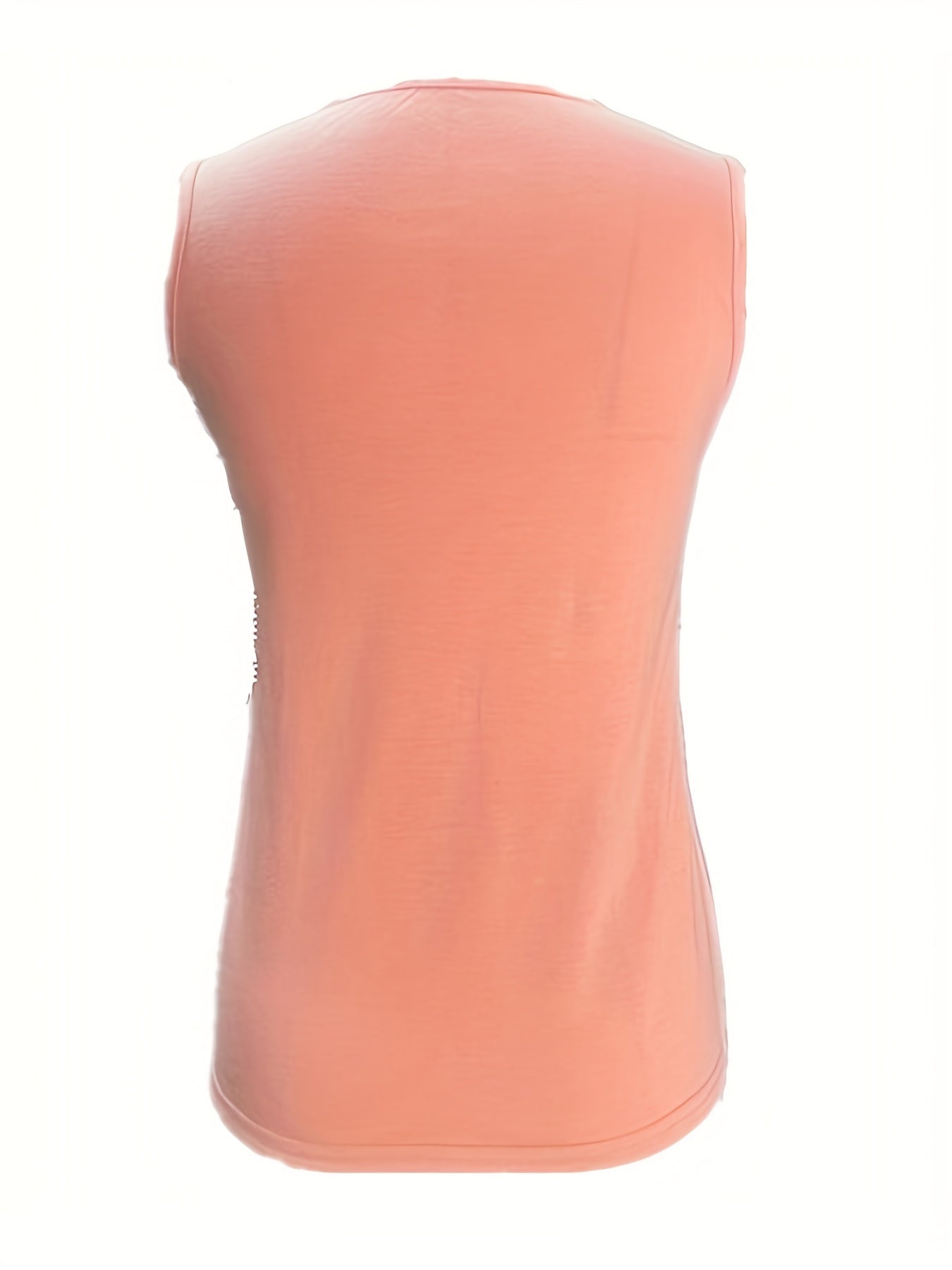 Débardeur ras du cou uni, débardeur d'été décontracté sans manches, vêtements pour femmes