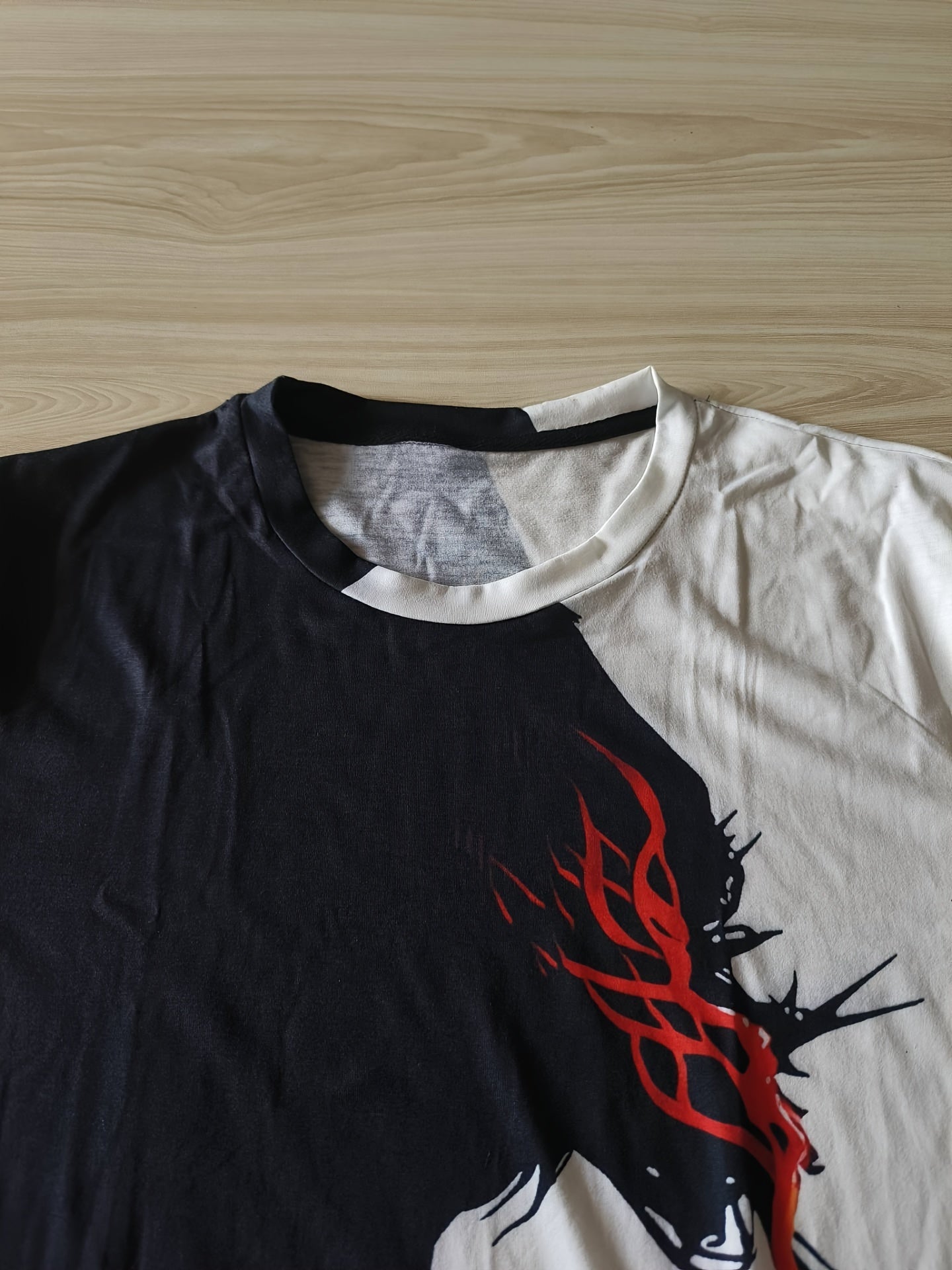 T-shirt ras du cou à imprimé Jésus pour homme, design graphique, décontracté et confortable, idéal pour l'été, idéal pour les vacances au quotidien.