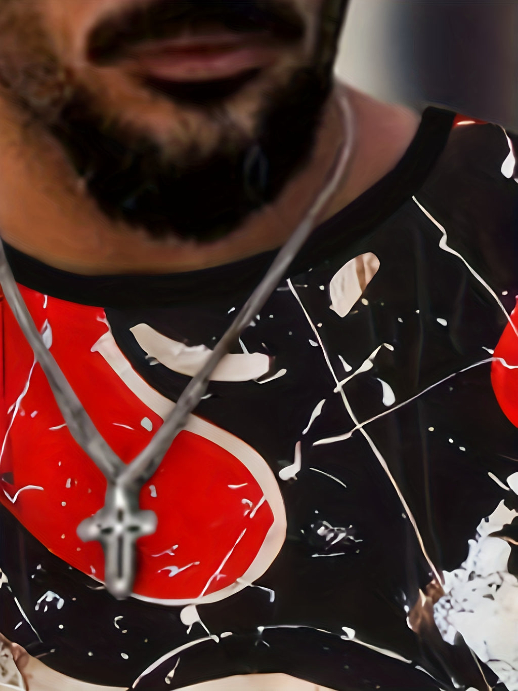 T-shirt homme à imprimé chauve-souris, confortable, imprimé 3D, légèrement extensible, col ras du cou, manches courtes, pour l'été et l'extérieur, vêtements pour hommes, cadeaux pour la fête des pères 2023 pour Halloween