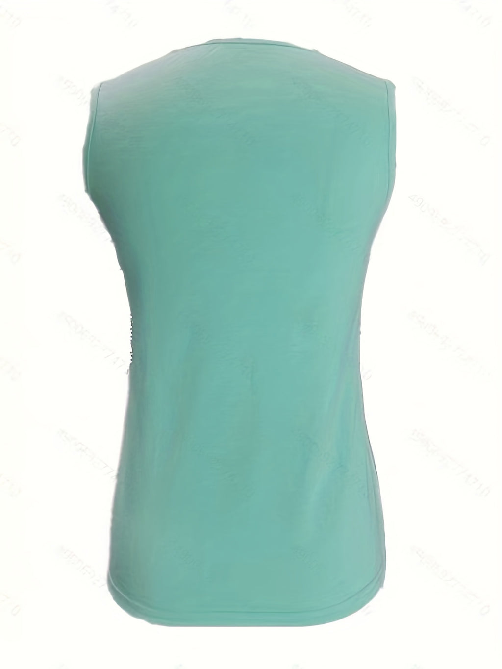 Débardeur ras du cou uni, débardeur d'été décontracté sans manches, vêtements pour femmes