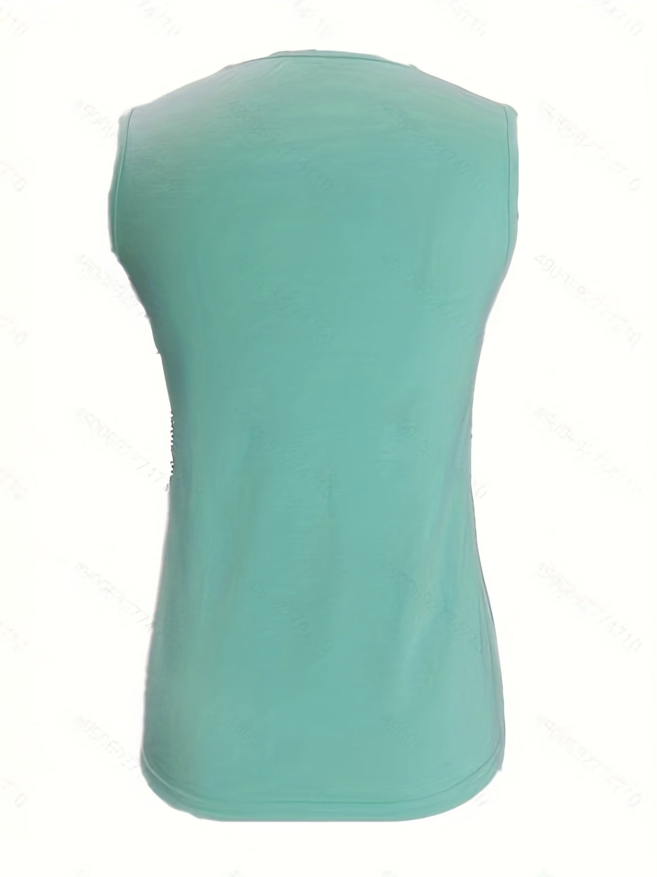 Débardeur ras du cou uni, débardeur d'été décontracté sans manches, vêtements pour femmes