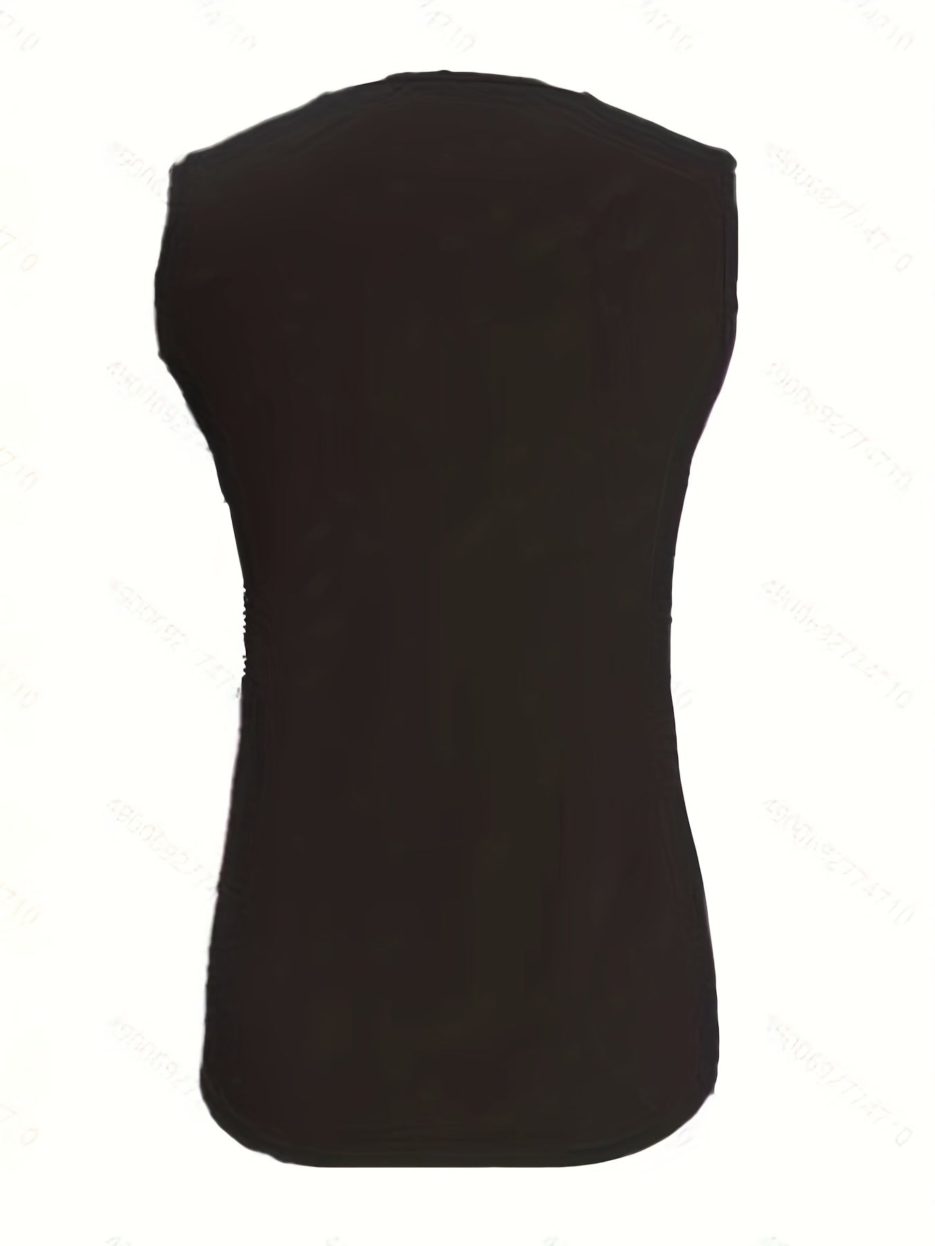 Débardeur ras du cou uni, débardeur d'été décontracté sans manches, vêtements pour femmes