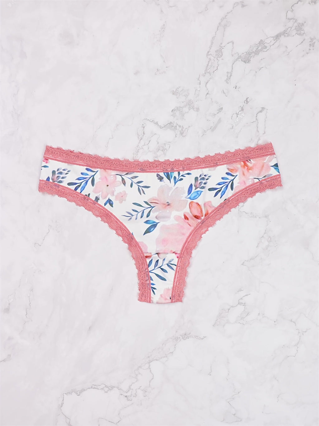 String Morvia 5 pièces en dentelle avec cœur - Ensemble de lingerie chic en maille pour femme, non transparent