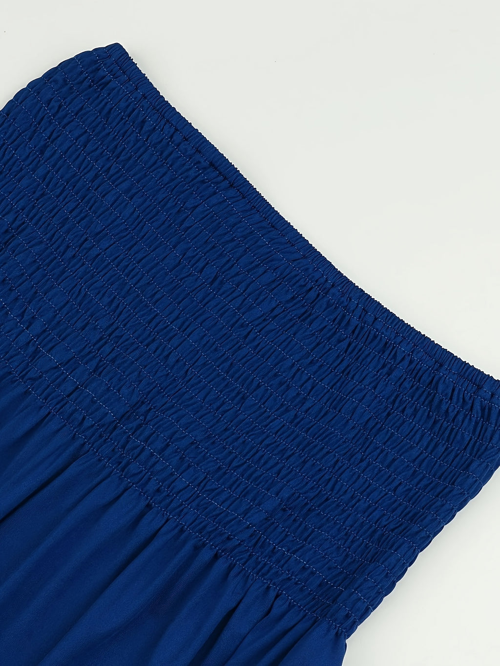 Haut tube à volants froncés, haut bandeau sans bretelles décontracté pour l'été, vêtements pour femmes, mariage, vacances