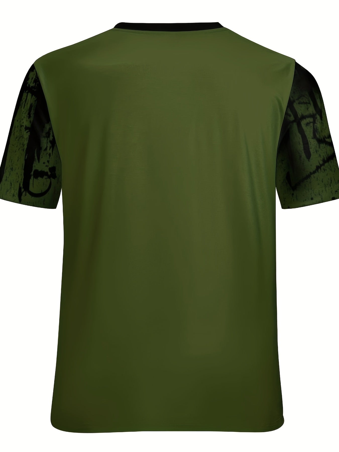 T-shirt ras du cou imprimé éclaboussures de peinture pour homme, design graphique, décontracté et confortable pour l'été, idéal pour l'entraînement quotidien en salle de sport ou la course à pied.