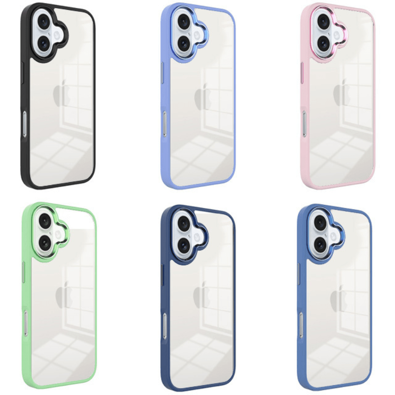 Coque pare-chocs Impact Chrome conçue pour iPhone 16, 16 Plus, 16 Pro, 16 Pro Max, pare-chocs élégant, défense ultime, bouclier léger, protection contre les chutes