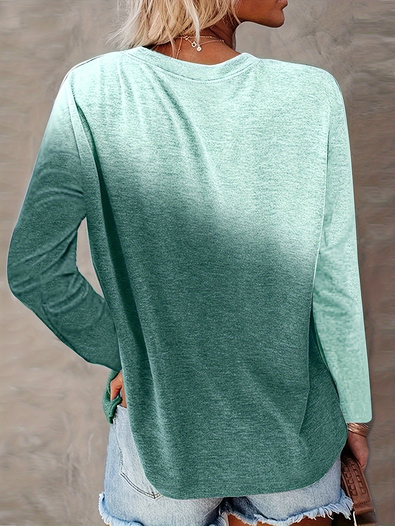 Sweat-shirt ras du cou à imprimé libellule, sweat-shirt décontracté à manches longues pour le printemps et l'automne, vêtements pour femmes