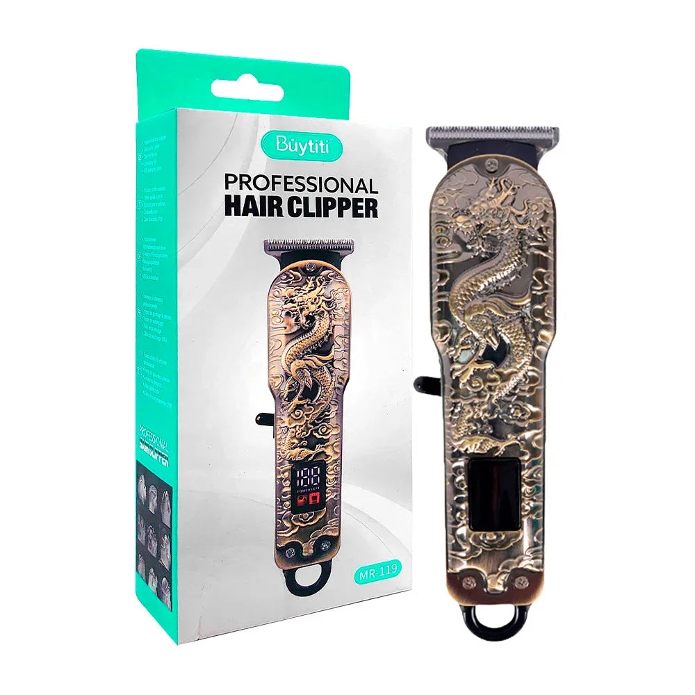 [GD] Tondeuse à cheveux Buytiti Dragon Design avec 4 peignes interchangeables / MR-119