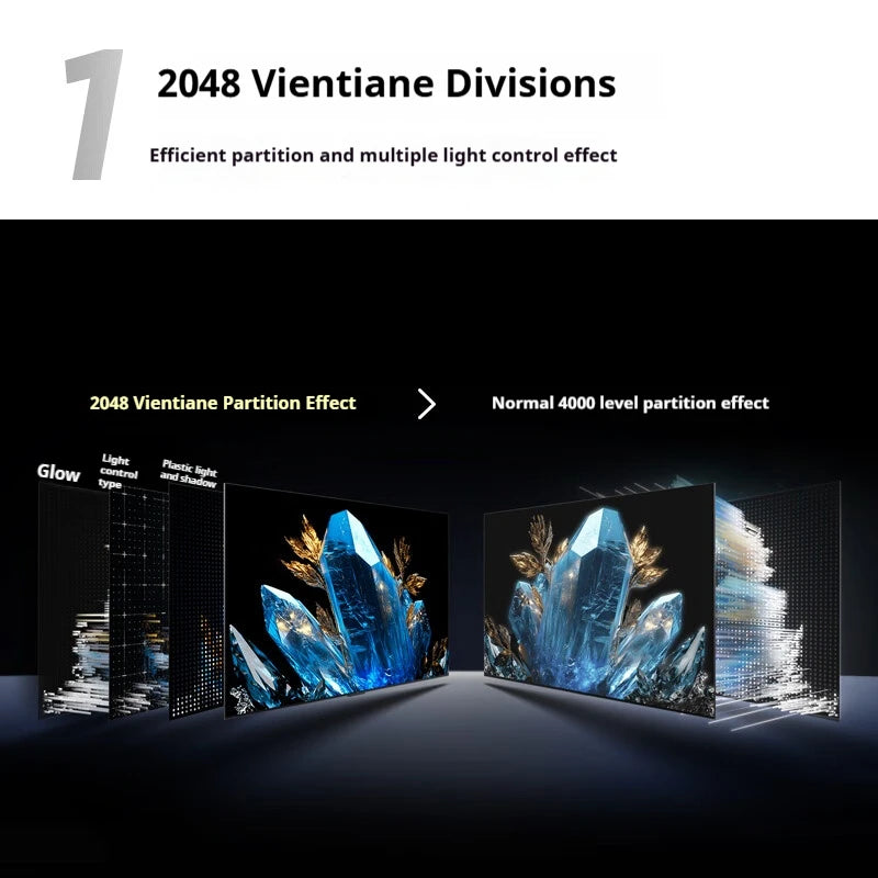 Tcl  98C11K QD-Mini LED 288HZ VRR 4K 2048 Vientiane Zones XDR3000nits 98-inch Flat-Panel Smart TV