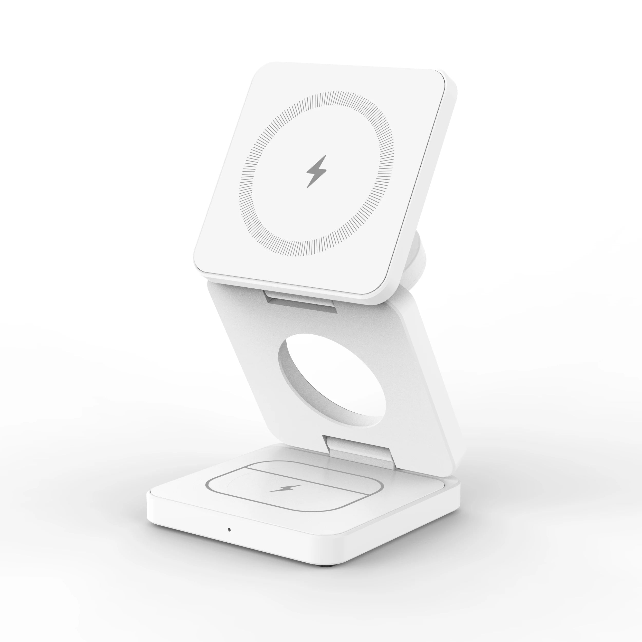 Factory Wireless Charger ILEPO Iw30 3 in 1 Magnetic Foldable Magnetic Charging Station Travel Charger for iphone Power Adapter