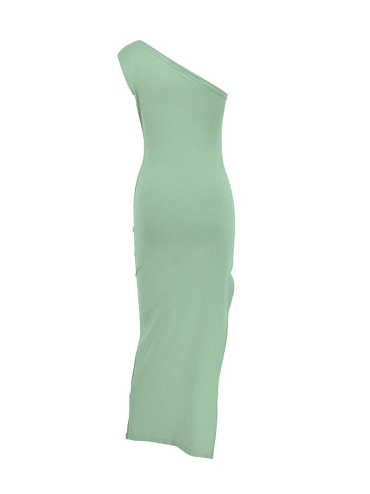 Women Maxi Dresses Sexy Split Summer Fashion Sleeveless Backless Slim Dress Female Casual Streetwear Club Elegant Party Dresses