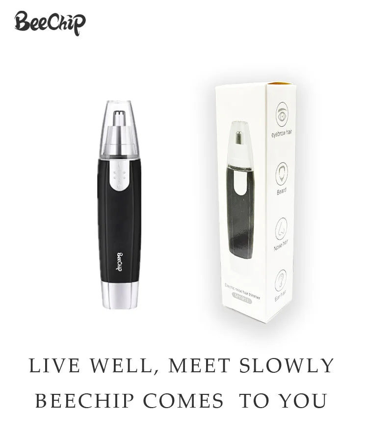 Tondeuse électrique pour le nez pour hommes, modèle à piles, pour couper les poils du nez et des narines, ciseaux pour couper les poils du nez.