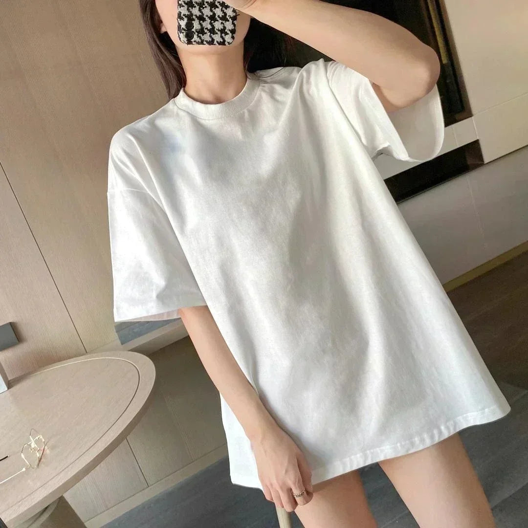 Hot Selling Women's T-shirt Designer T-shirt Letter Printed Casual Short Sleeved Brand Top Round Neck Men's and Women's T-shirt