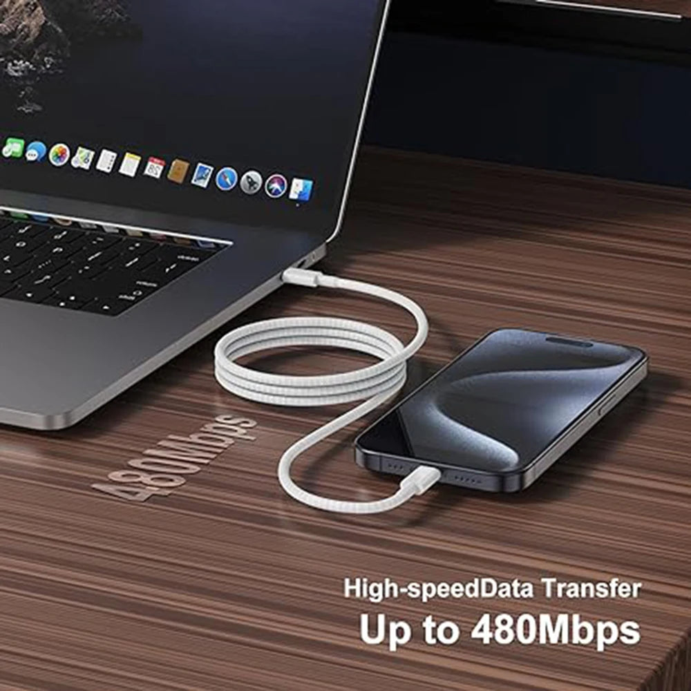 Câble de données USB C vers Type C pour téléphone portable, charge rapide PD 60 W, câble de chargeur tressé pour iPhone 15, Android, Samsung (1 pièce, 2 pièces, 3 pièces)