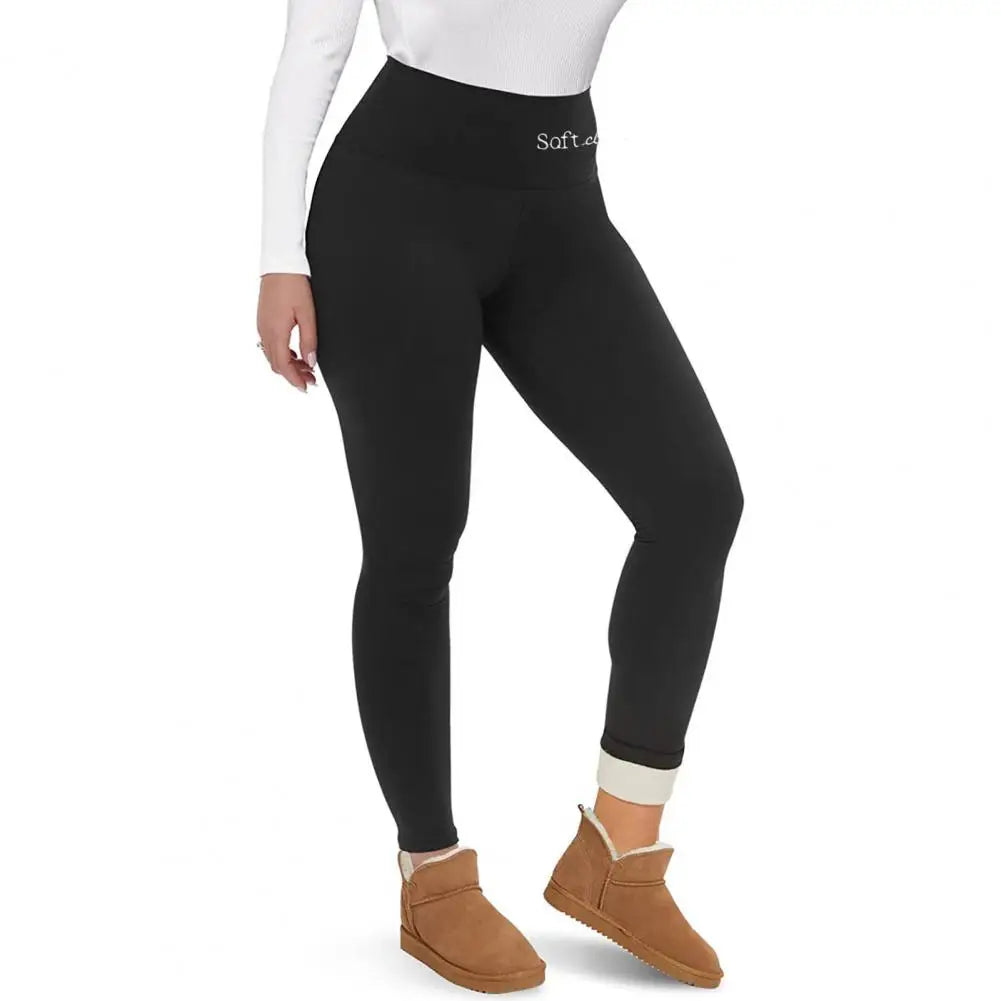 Winter Warm Velvet Thick Skinny Pants Women High Waist Leggings Female Clothing Pencil Pants Femme Thermal Trousers