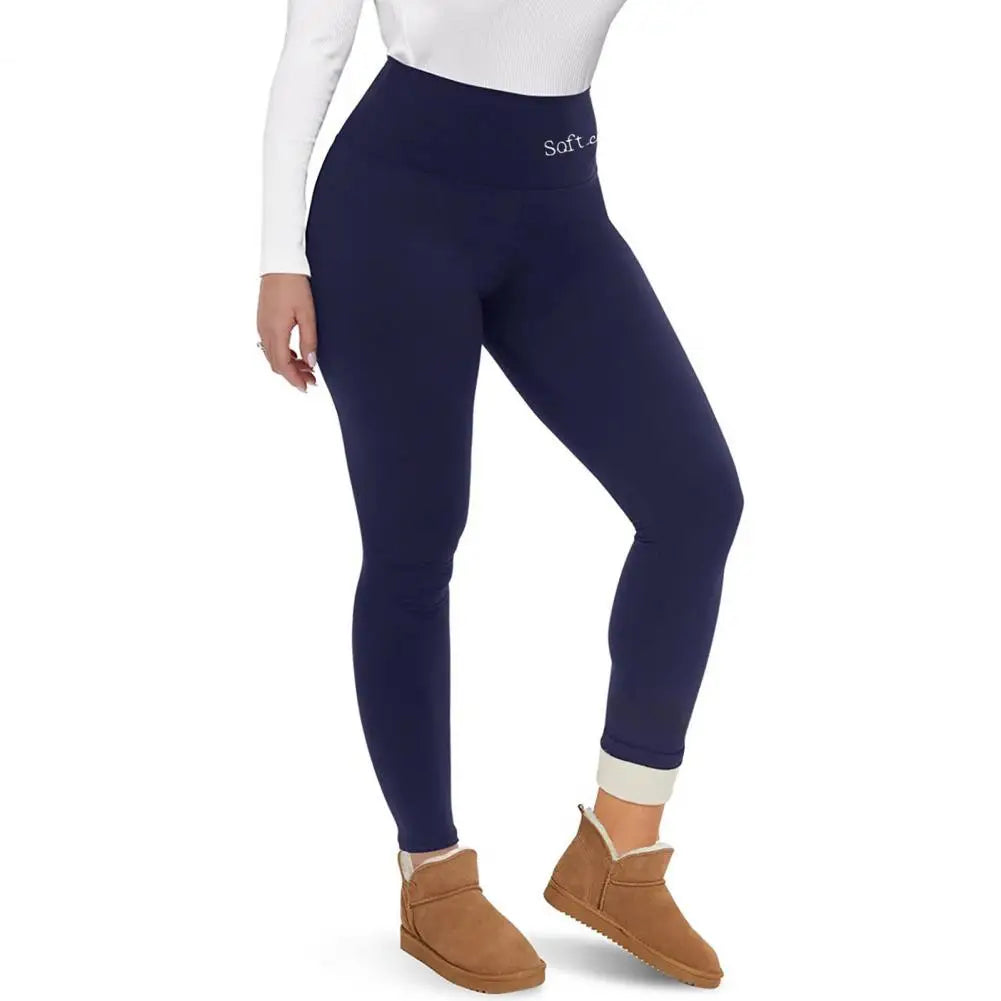 Winter Warm Velvet Thick Skinny Pants Women High Waist Leggings Female Clothing Pencil Pants Femme Thermal Trousers