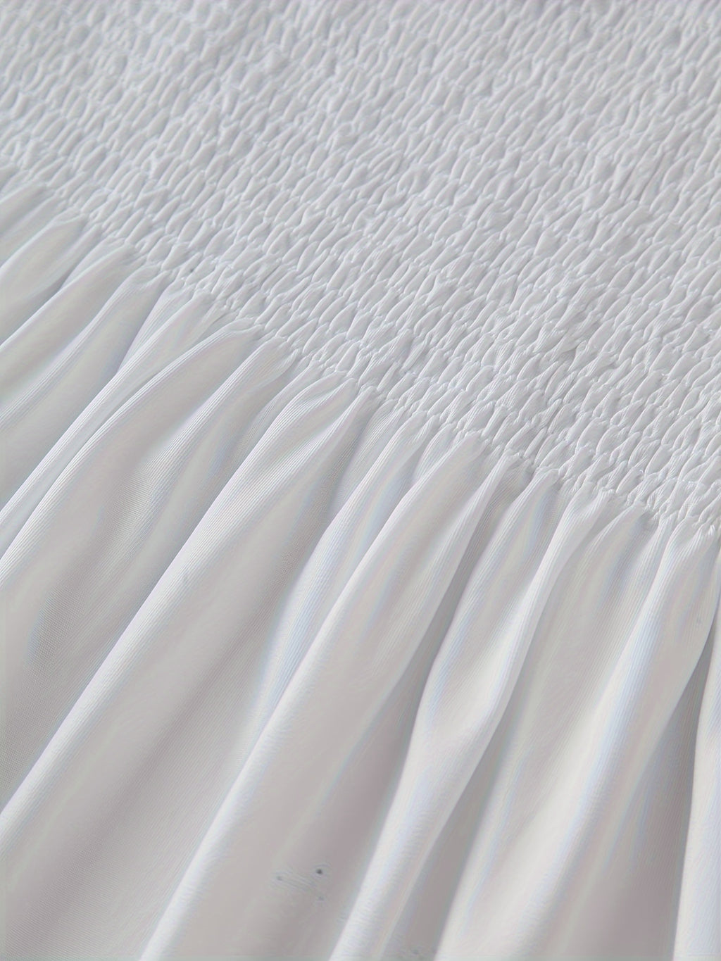 Haut tube à volants froncés, haut bandeau sans bretelles décontracté pour l'été, vêtements pour femmes, mariage, vacances