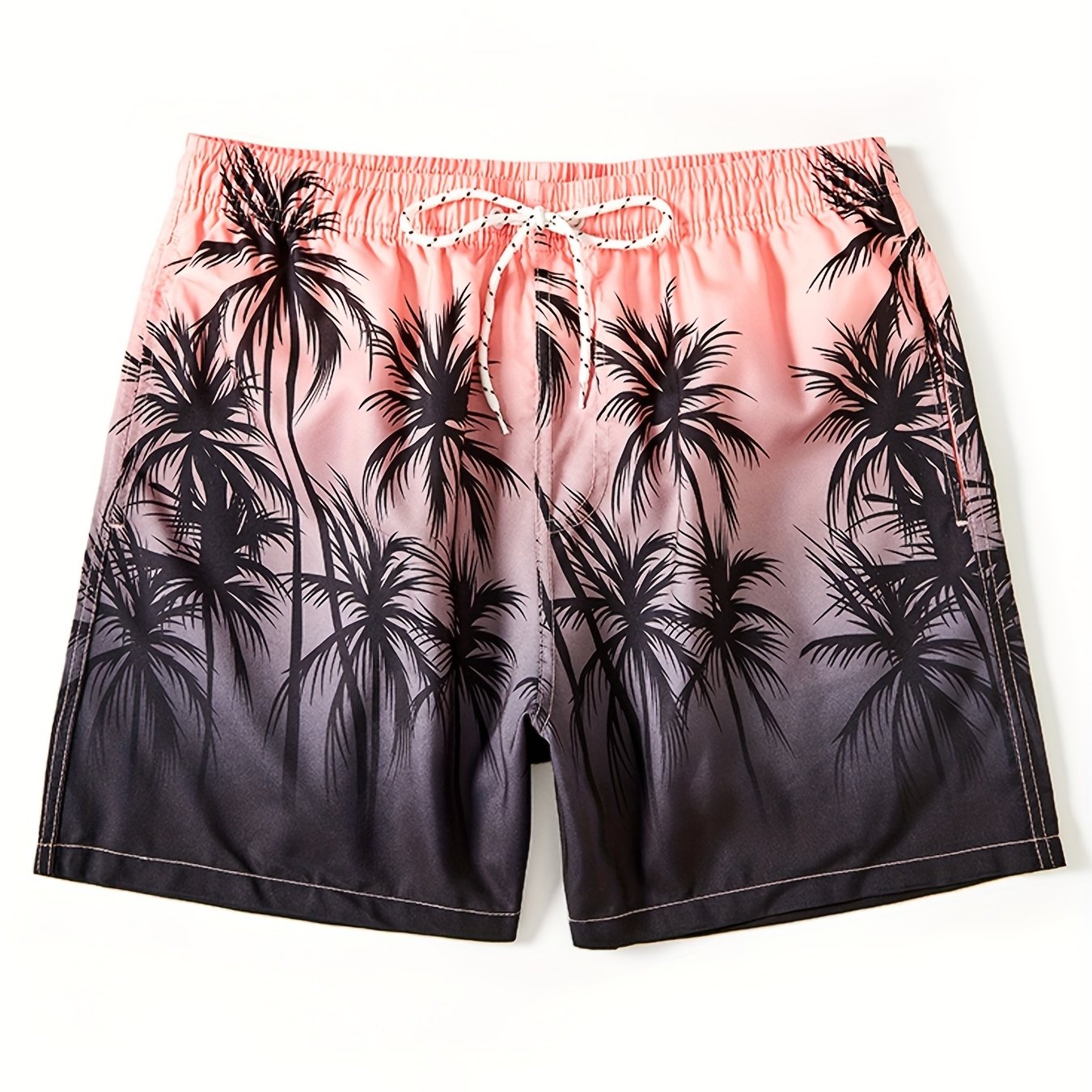 Maillot de bain imprimé cocotier pour homme, séchage rapide, cordon de serrage, pour la plage, l'été, la piscine
