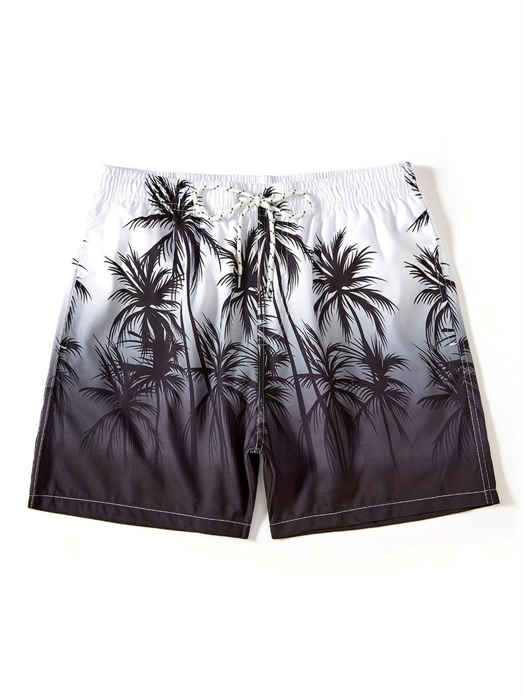 Maillot de bain imprimé cocotier pour homme, séchage rapide, cordon de serrage, pour la plage, l'été, la piscine