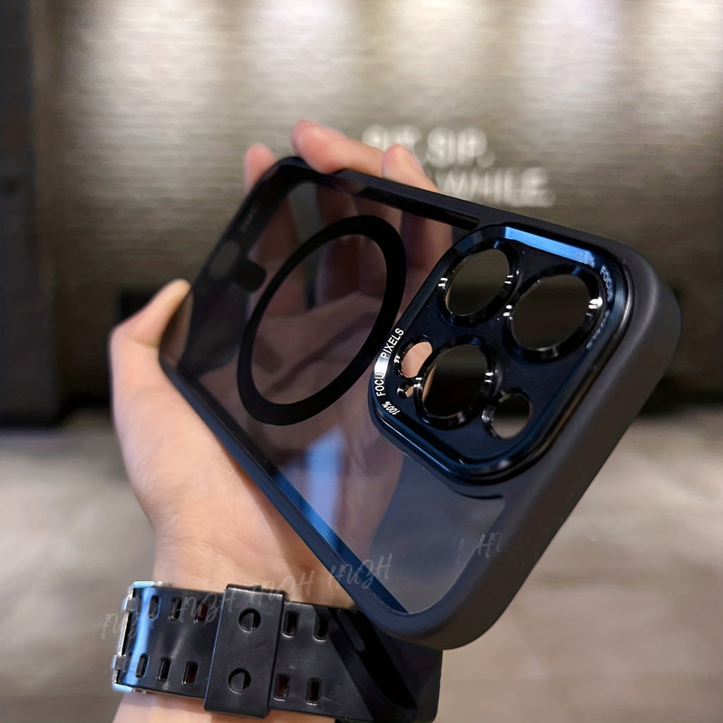 Coque magnétique transparente pour iPhone 17/17 Pro Max, 16 PM, protection ultra-transparente avec bords souples - Protection intégrale ultra fine, design anti-chute, compatible avec Air 17, 15, 14 et 13 (unisexe), coque antichoc.