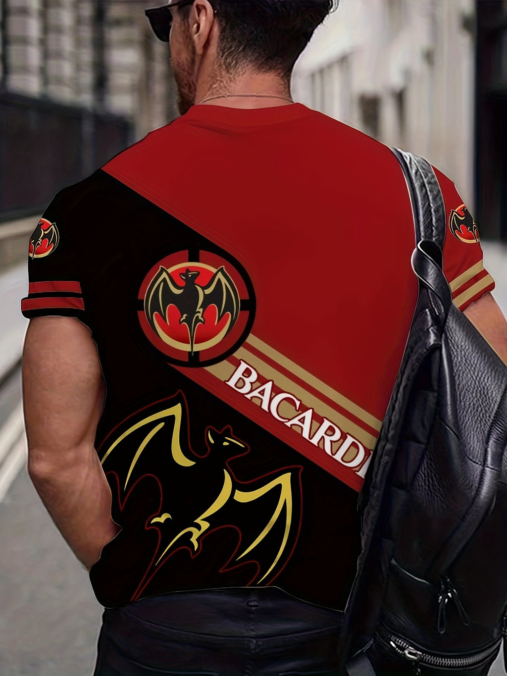 T-shirt homme à imprimé chauve-souris, confortable, imprimé 3D, légèrement extensible, col ras du cou, manches courtes, pour l'été et l'extérieur, vêtements pour hommes, cadeaux pour la fête des pères 2023 pour Halloween