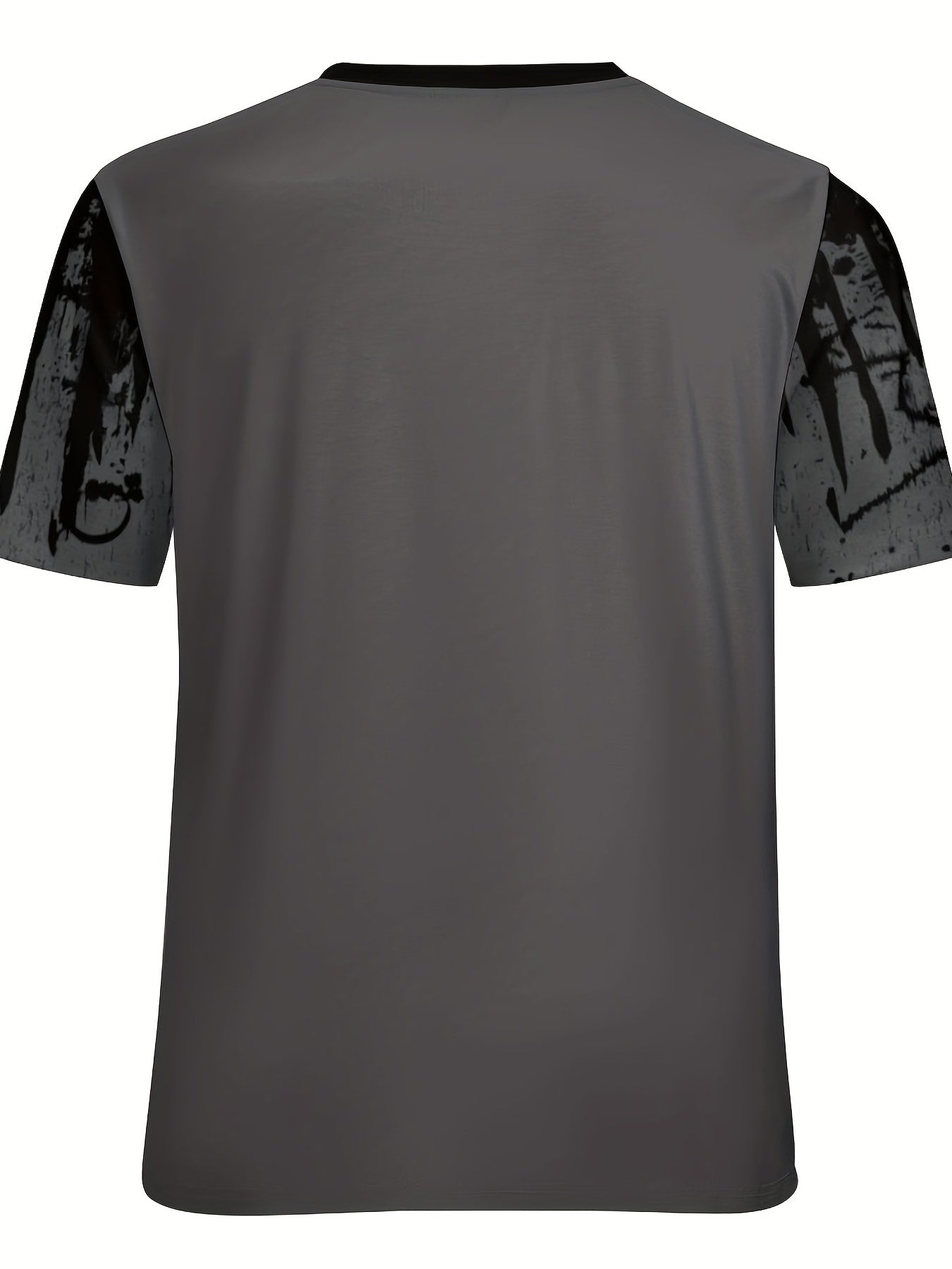 T-shirt ras du cou imprimé éclaboussures de peinture pour homme, design graphique, décontracté et confortable pour l'été, idéal pour l'entraînement quotidien en salle de sport ou la course à pied.