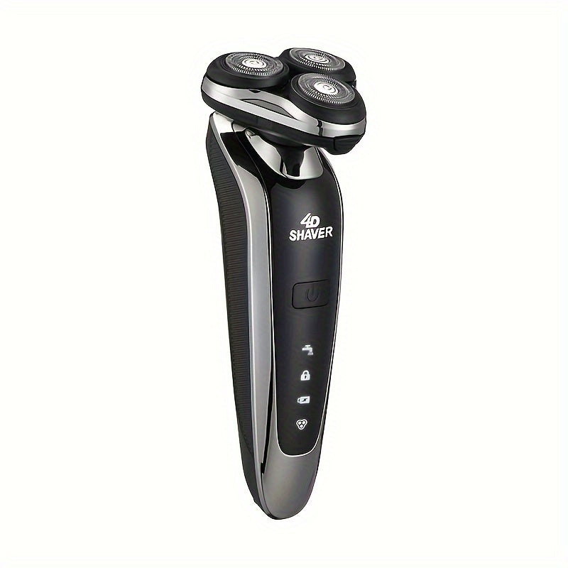 Rasoir électrique 6 en 1 Gertzy pour homme, rasoir électrique pour homme, rasoir rotatif rechargeable, cadeau de fête des pères pour père, mari et amis masculins