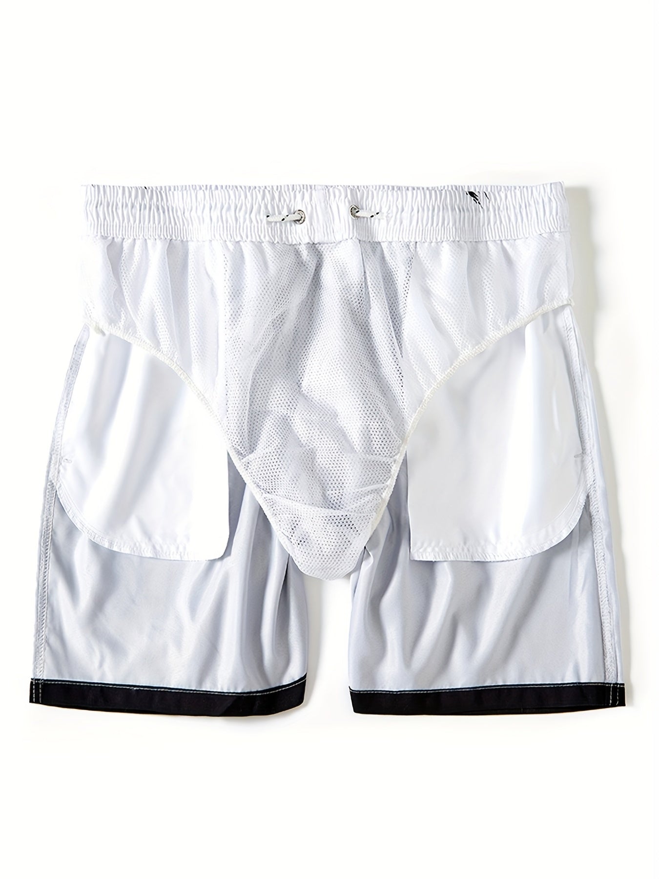 Maillot de bain imprimé cocotier pour homme, séchage rapide, cordon de serrage, pour la plage, l'été, la piscine