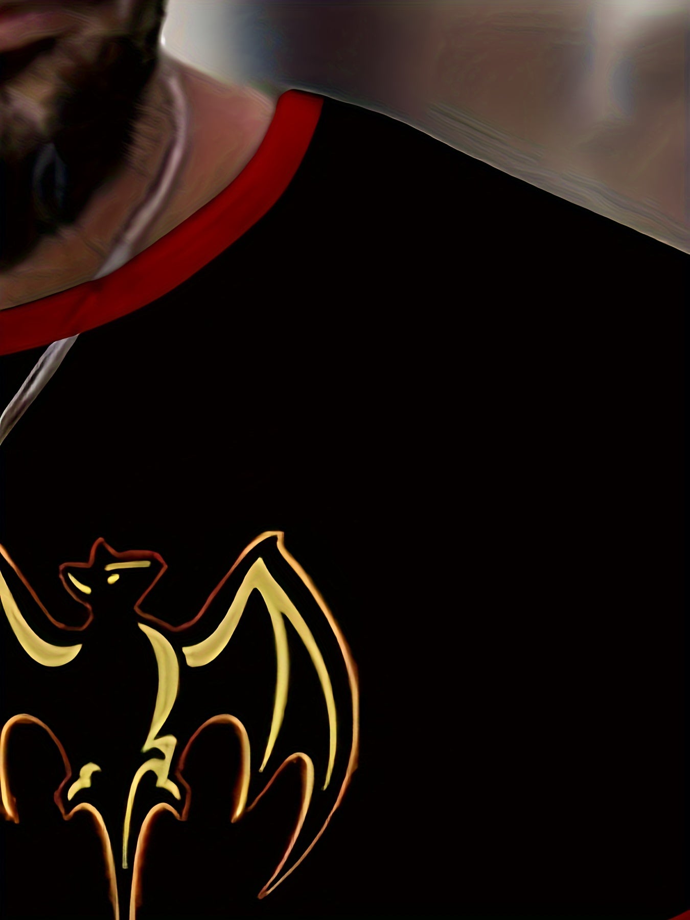 T-shirt homme à imprimé chauve-souris, confortable, imprimé 3D, légèrement extensible, col ras du cou, manches courtes, pour l'été et l'extérieur, vêtements pour hommes, cadeaux pour la fête des pères 2023 pour Halloween