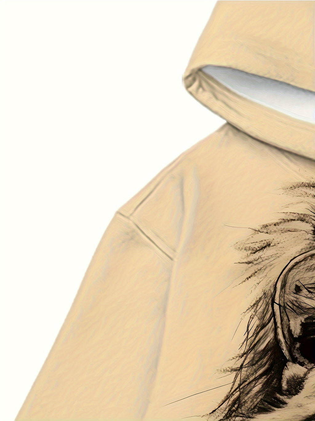 Sweat à capuche imprimé lion 3D pour homme, sweat à capuche graphique, confortable, ample et tendance, vêtements pour homme pour l'automne et l'hiver
